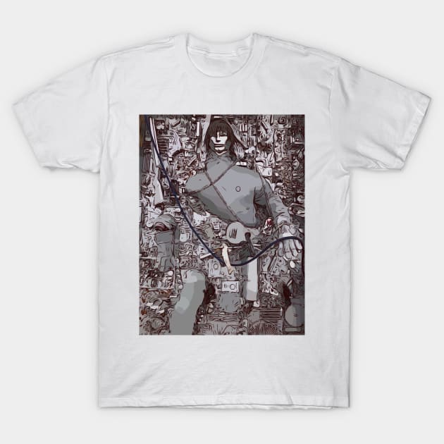 Artwork from East Jesus in Slab City California T-Shirt by WelshDesigns